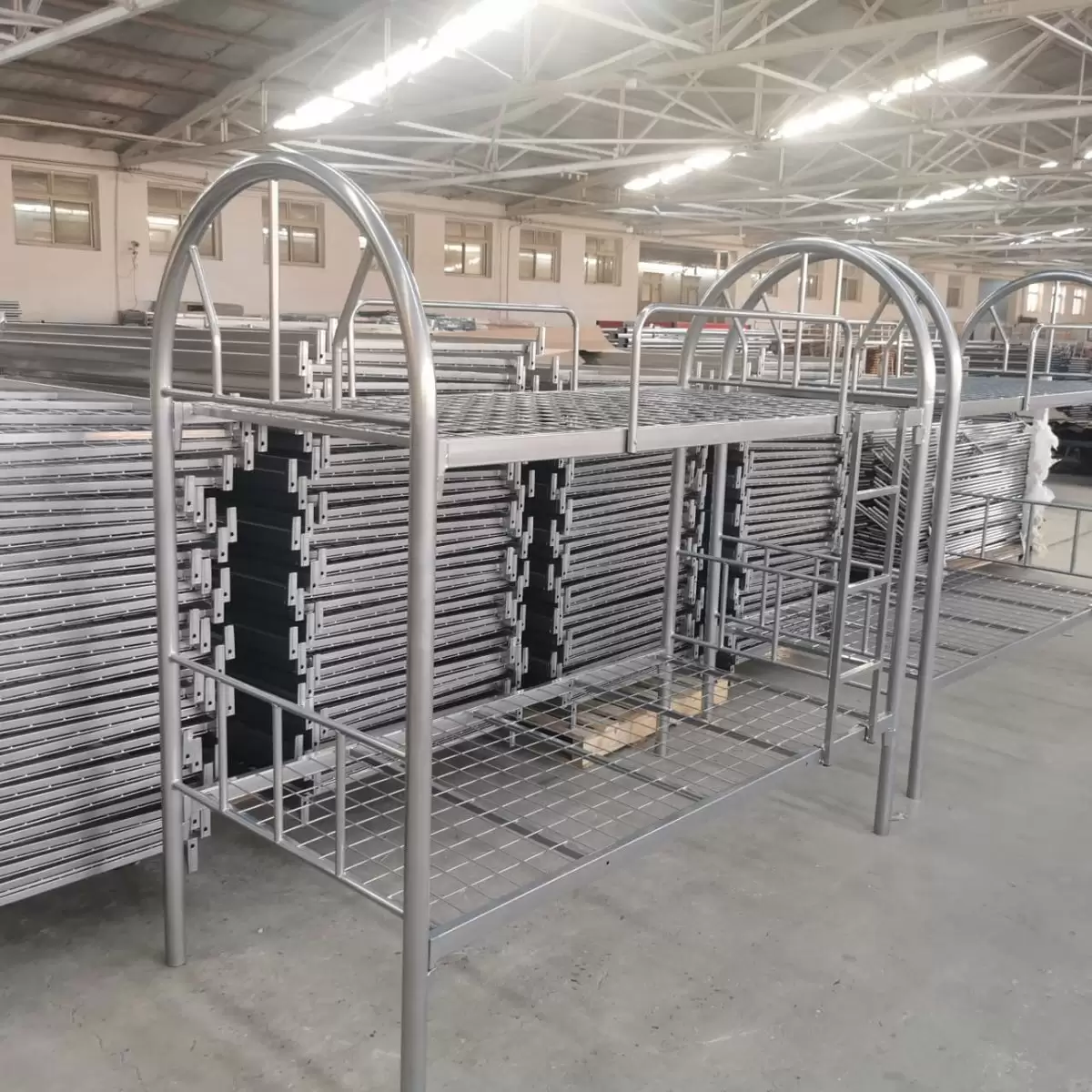 Steel bunk beds ready for Singapore dormitory shipment