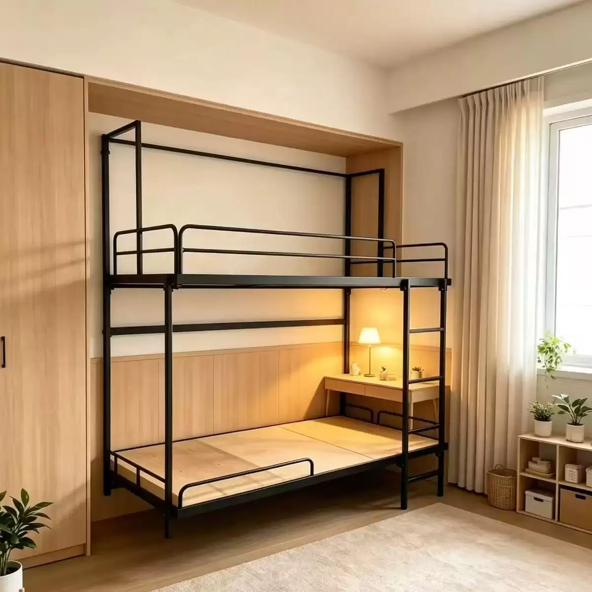 Wall‑Mounted Steel Bunk Bed | WMB‑0805