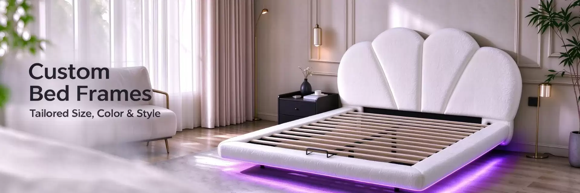 Tufted Upholstered Metal Bed Frame - Wholesale Bed Supplier China