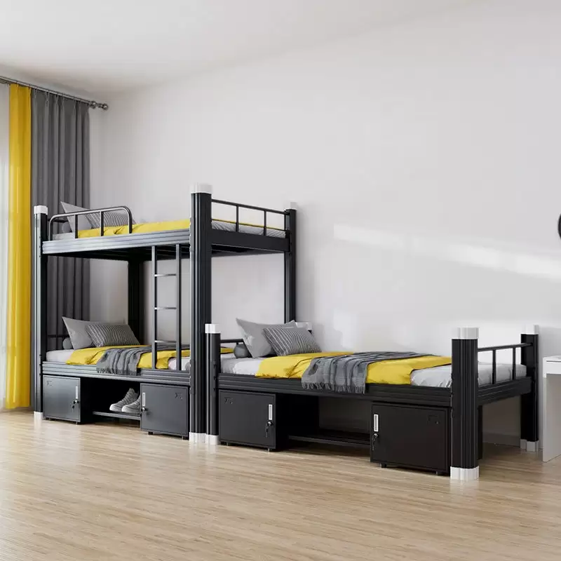 Metal Bunk Bed With Desk & Storage Cabinet | DB‑03