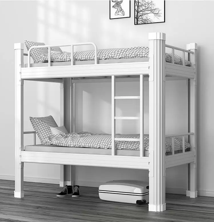 Heavy‑Duty White Steel Bunk Bed Frame | DB‑01