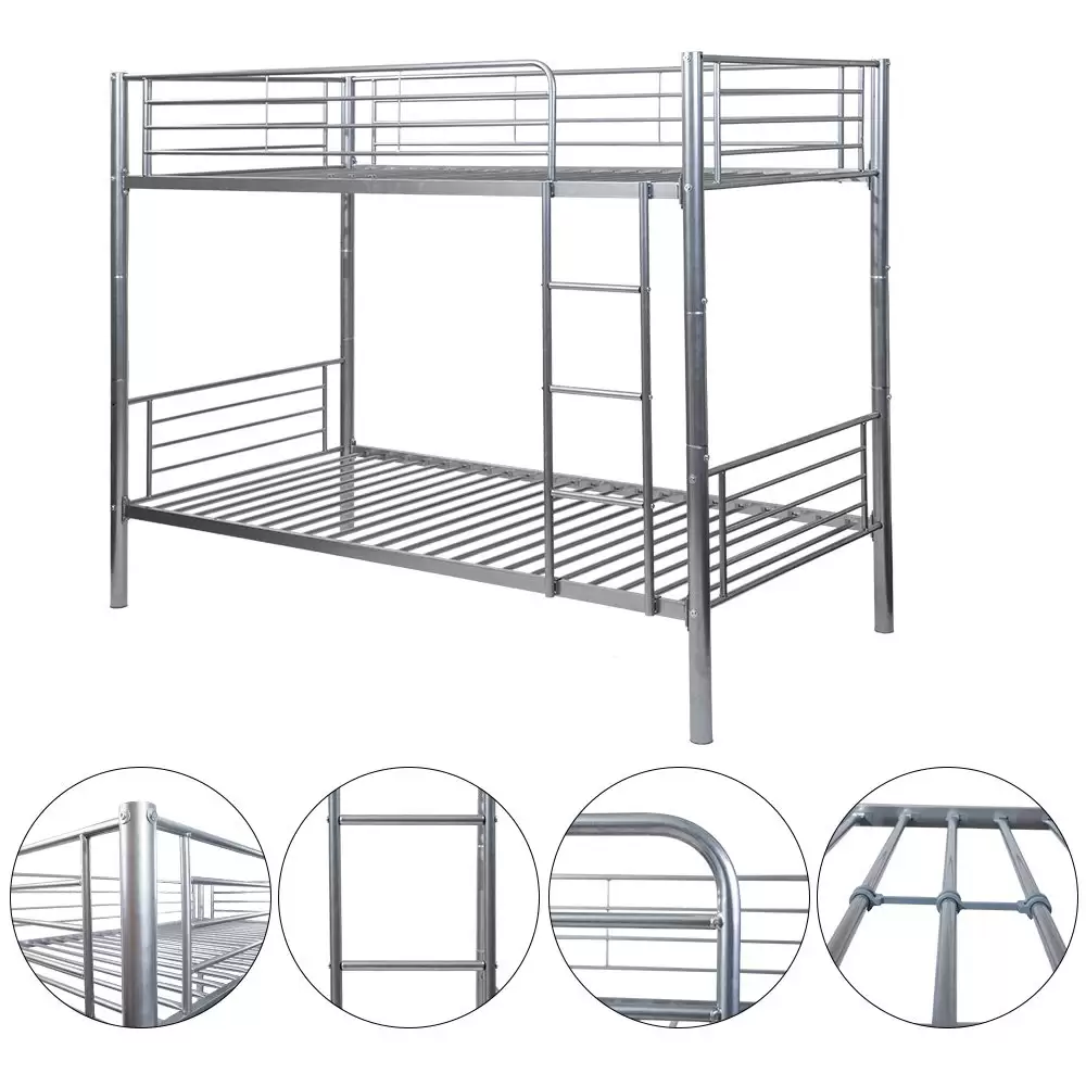 Classic Steel Bunk Bed With Wire Mesh Slat | MBB‑07