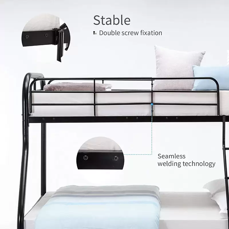 Twin‑Over‑Full Metal Bunk Bed | DB‑02