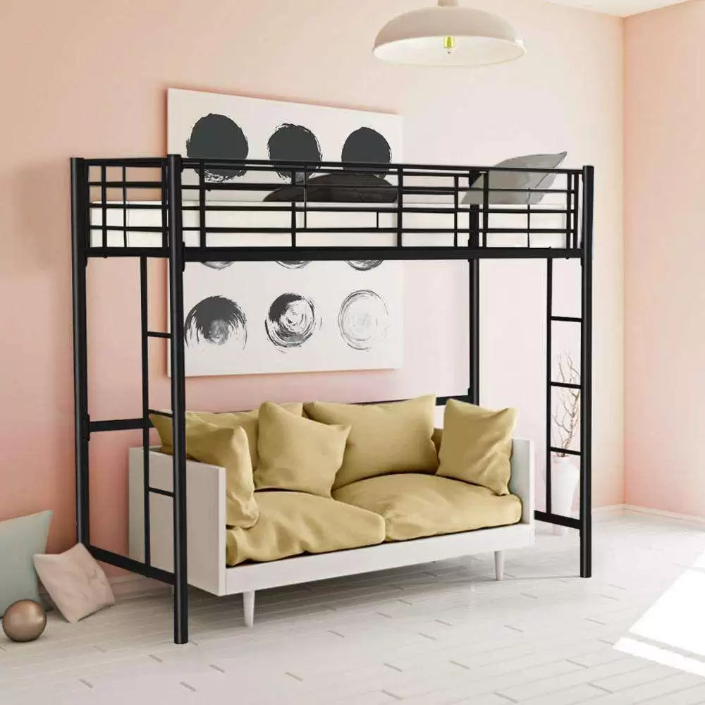 Metal Loft Bed Frame With Under‑Bed Space | MBB‑623‑1