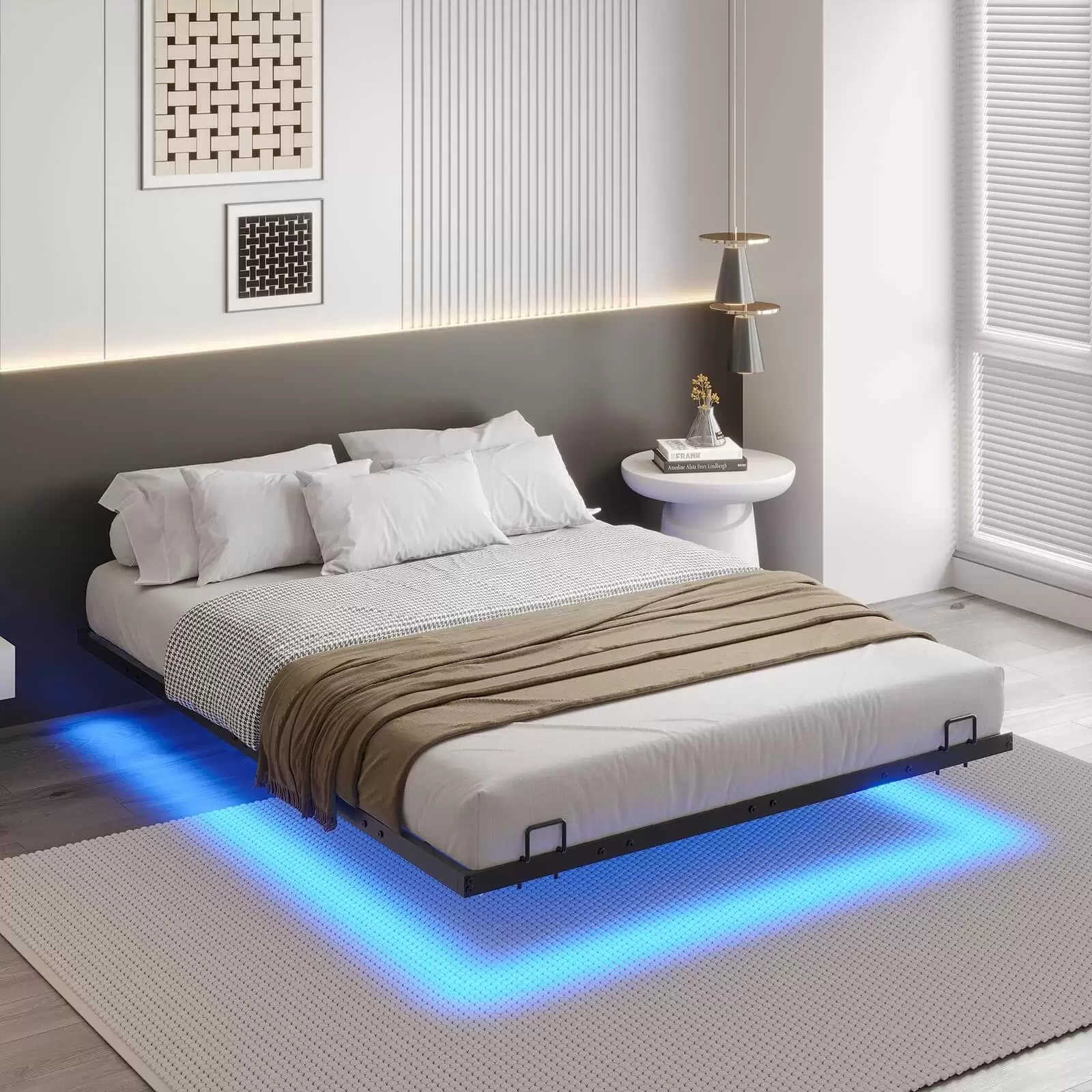 LED Floating Single Bed Frame | MSB‑22‑3