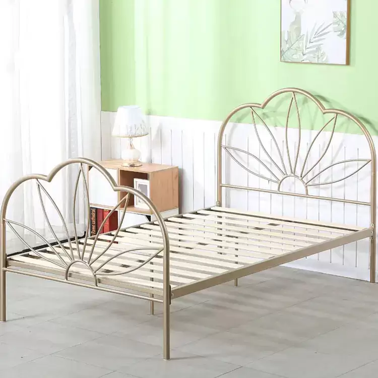 Ornate Art‑Style Metal Single Bed Frame | MSB‑23