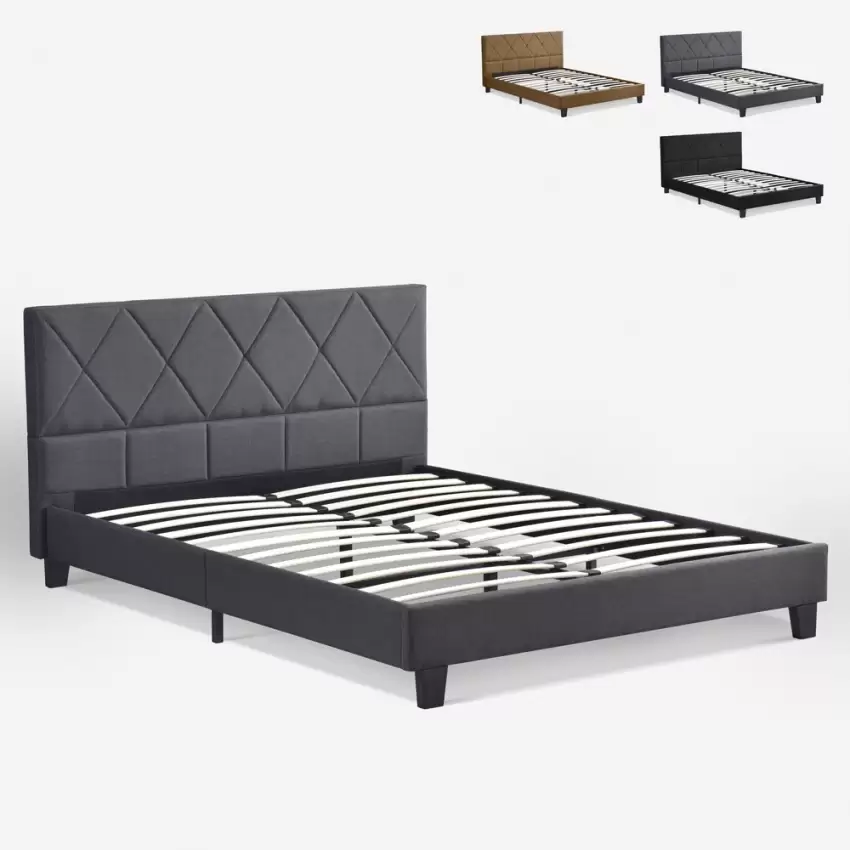 Diamond‑Stitched Upholstered Single Bed | MSB‑612‑2