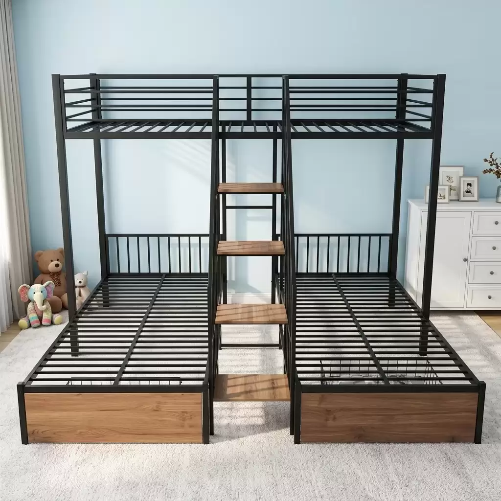 Metal Triple Bunk Bed For Adults | MBB‑33