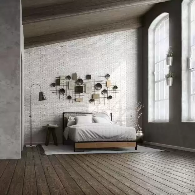 Low‑Profile Metal‑Wood Queen Platform Bed | MZ‑3