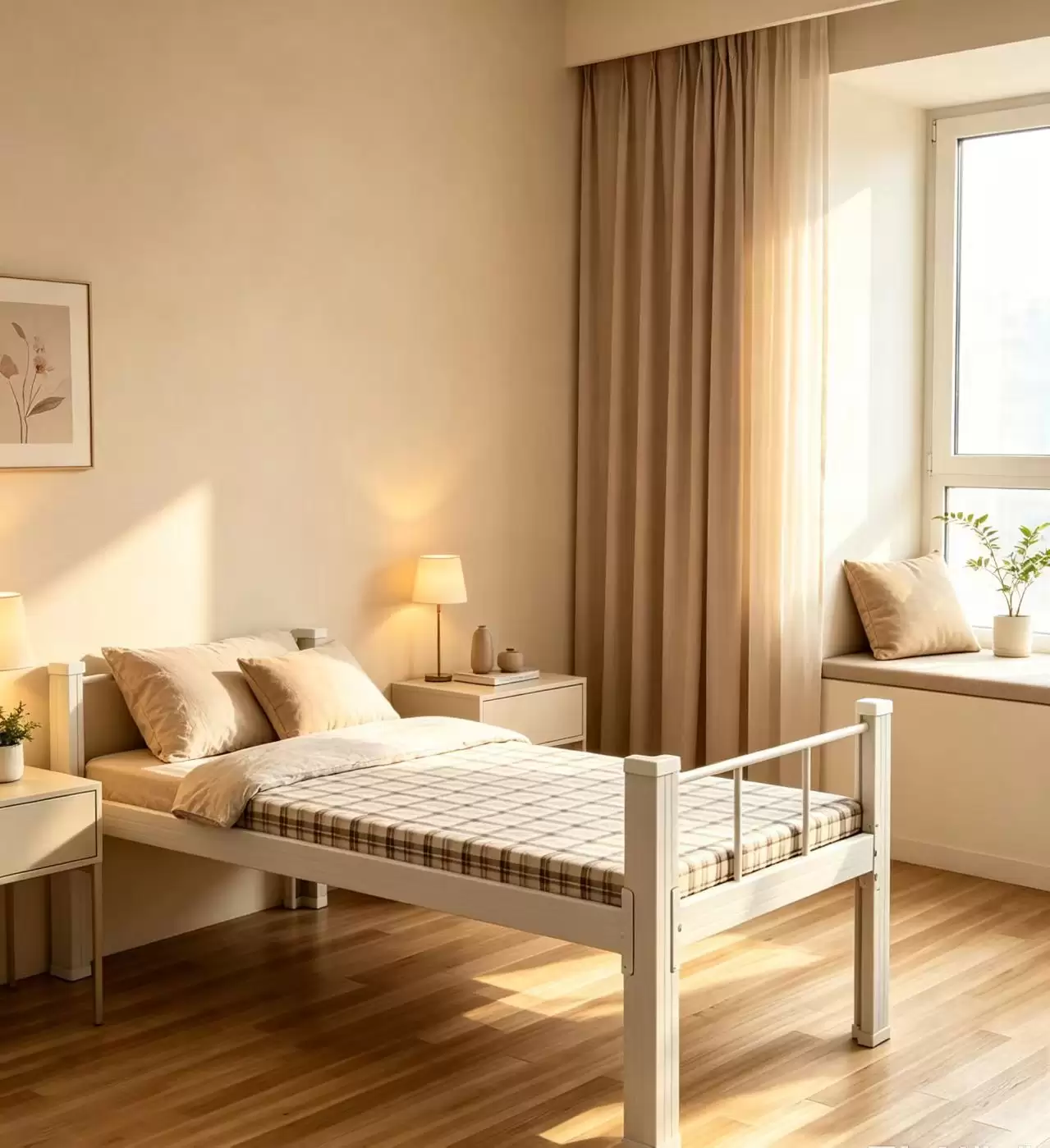 Heavy‑Duty Steel Single Bed Frame | MSB‑33