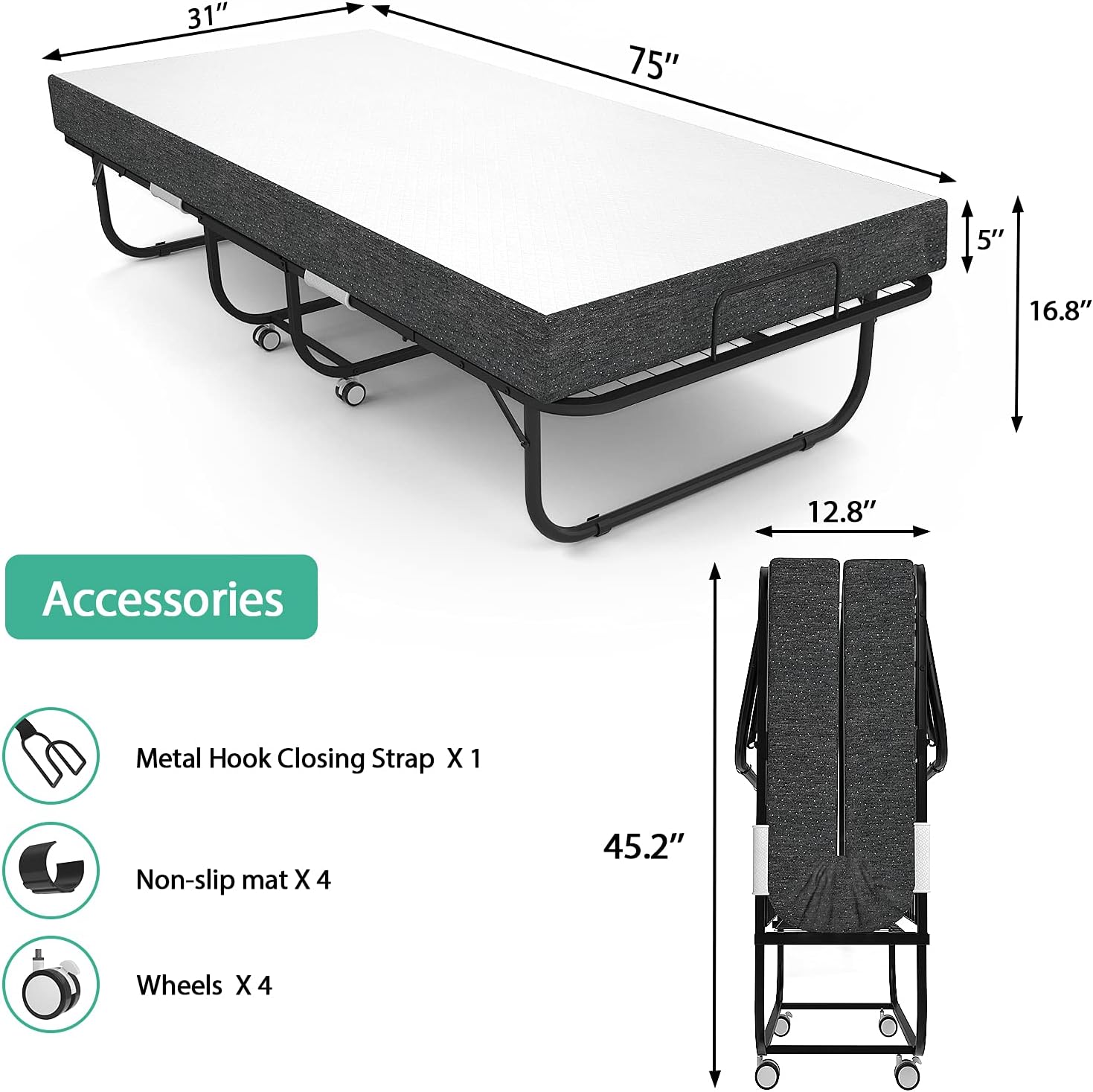 Folding bed/ZB-2115